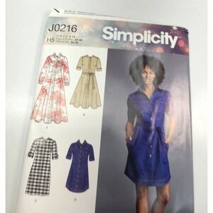 Simplicity J0216 Sz H5 6 - 14 Sewing Pattern Factory‎ Fold Uncut